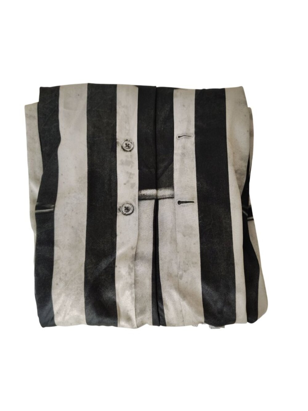 Rubies Boys Size S 6/7 Beetlejuice Costume Jumpsuit Halloween Black Striped New - Picture 5 of 6